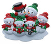 Snowman Family Personalized Christmas Ornament