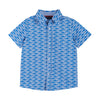 Short Sleeve Buttondown Set - Blue Shark