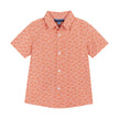 Short Sleeve Buttondown Set - Faded Orange