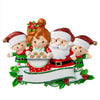 Santa & Mrs Claus Family Personalized Christmas Ornament