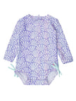 Magical Mermaid Long Sleeve One Piece Rash Guard