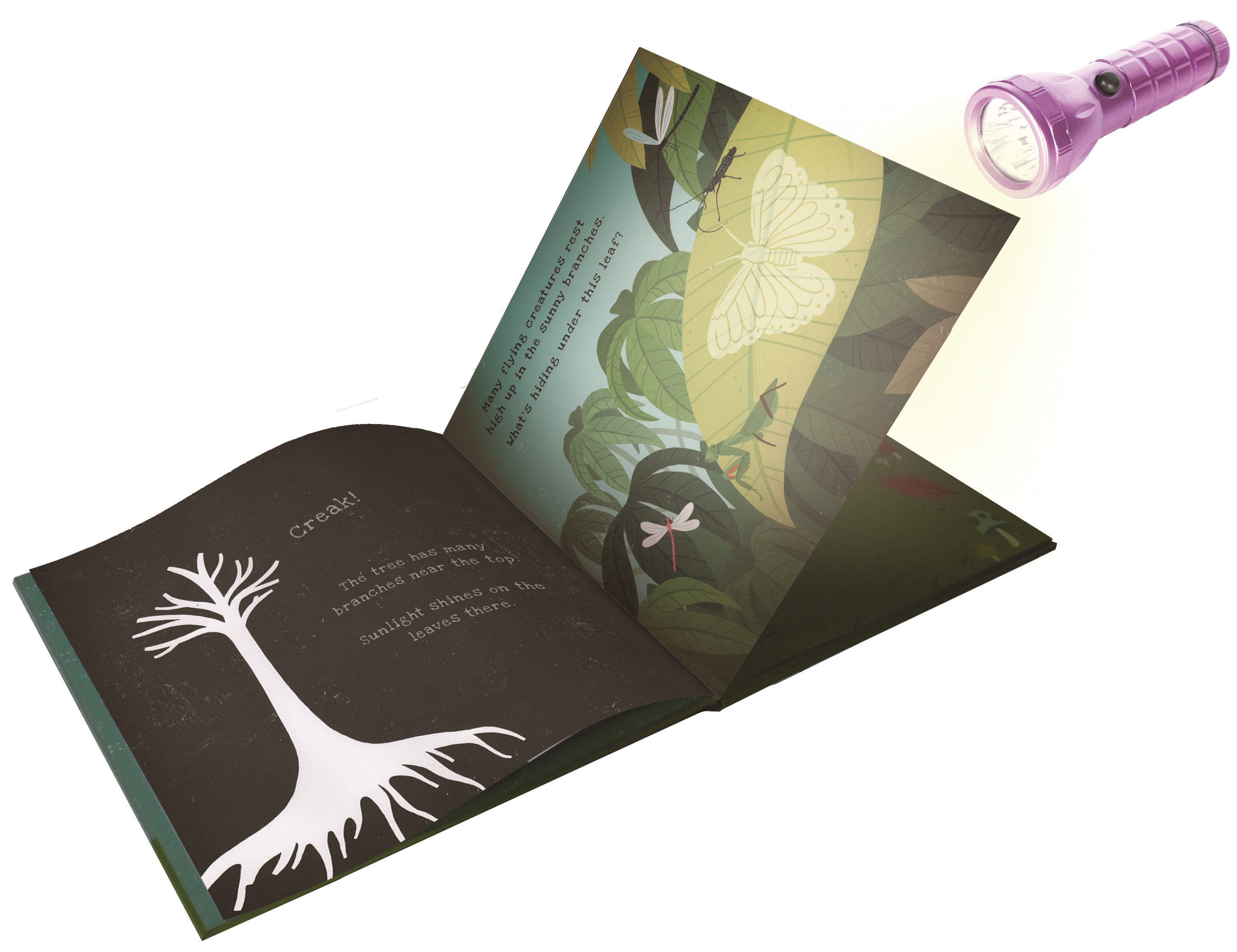 Shine-A-Light: Secrets of the Rain Forest Hardcover Book