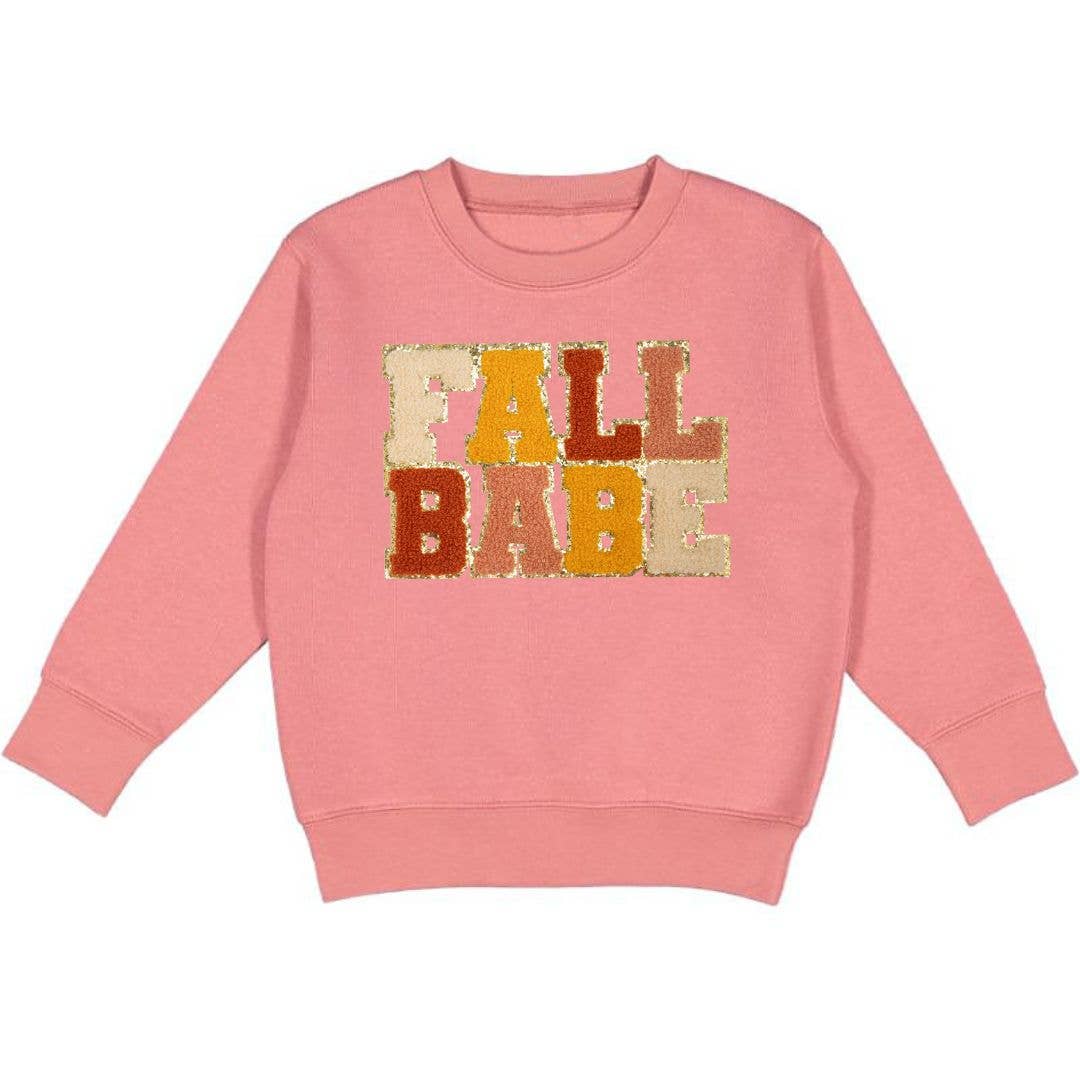 Fall Babe Patch Sweatshirt - Kids Fall Sweatshirt - Autumn