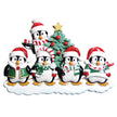 Winter Penguin Family Personalized Christmas Ornament