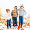 Pumpkin Patch Trucker Hat - Gray/White - Kids Fall