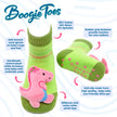 Pink and White Pig Boogie Toes Rattle Socks