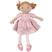 Amelia is a soft doll toy and is wearing a beautiful pink all-natural linen pink dress with matching shoes, stripy pink tights, and pink hair ribbons. Amelia's dress is removable for easy cleaning or you could dress her up in a different outfit for a special occasion. Included is our Bonikka Doll box to make it a beautiful presentation. Size: 16.5 in Age Recommendation: 0+ months Item Number: 51653 Features: Soft body doll with plush hair and embroidered facial features. Dress - 70% Cotton 30% Flax Legs - 1