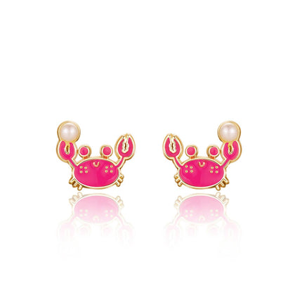 Happy Crab Children's Stud Earrings