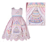 Garden Tea Party Embroidered Appliqué Dress