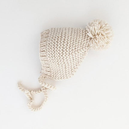 Hat Bonnet knit Garter Stich