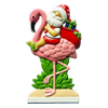 Santa Flamingo Personalized Christmas Ornament NT338