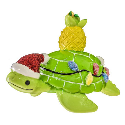 Turtle with Pineapple Personalized Christmas Ornament NT359