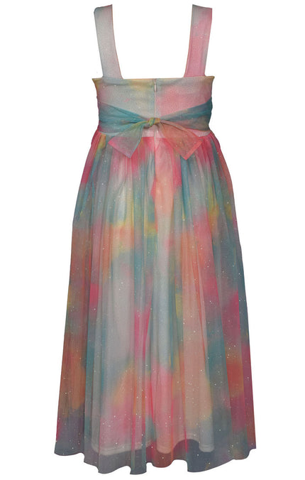 Rainbow One Shoulder Maxi Dress