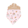 Vintage Santas Pink Bandana Bib