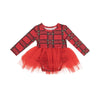 Vintage Holiday Plaid Tutu Bodysuit