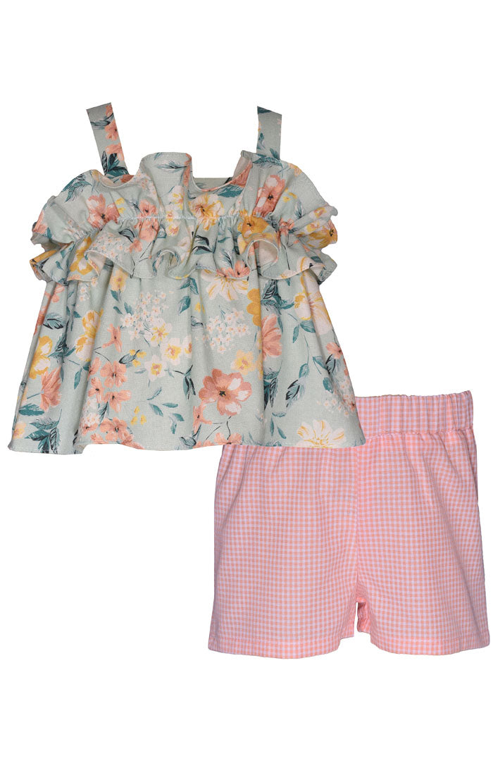 Ruffle Top & Shorts Set