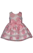 Pink Jacquard Dot Dress