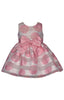 Pink Jacquard Dot Dress