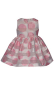 Pink Jacquard Dot Dress