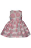 Pink Jacquard Dot Dress