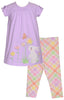 Smocked Yoke Bunny Children's Legging Set