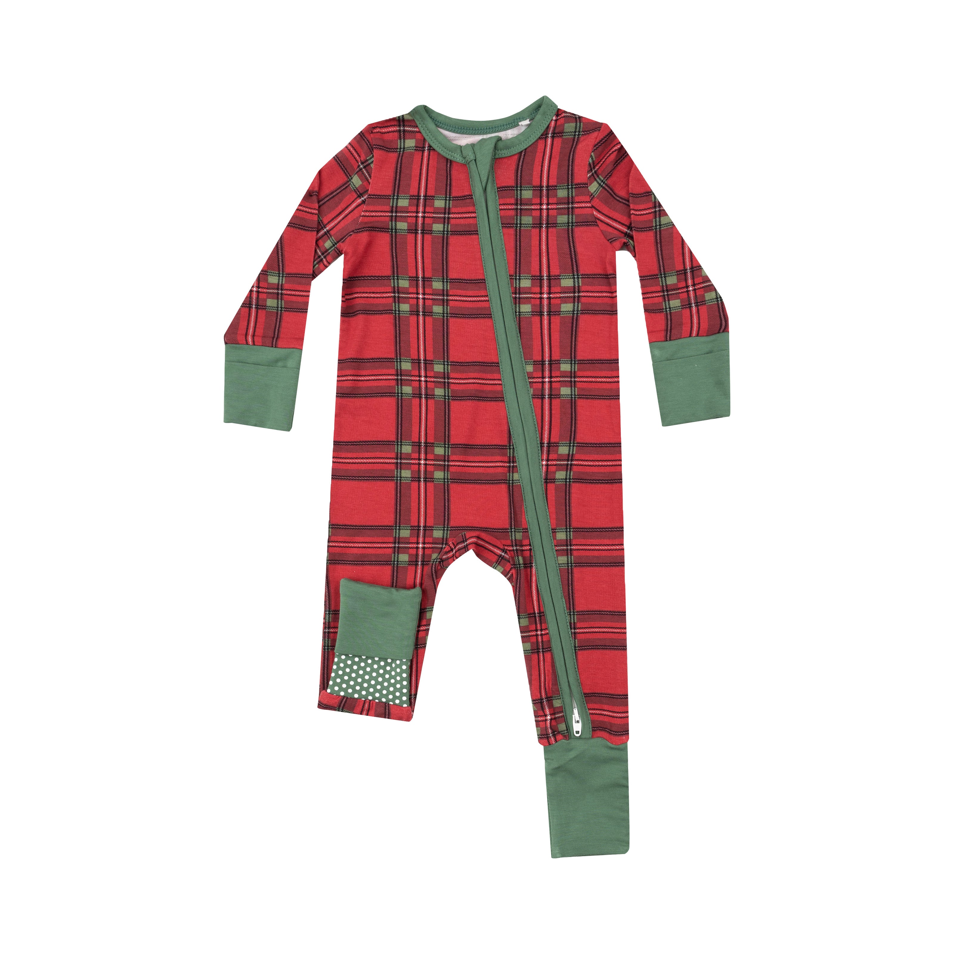 Vintage Holiday Plaid Romper