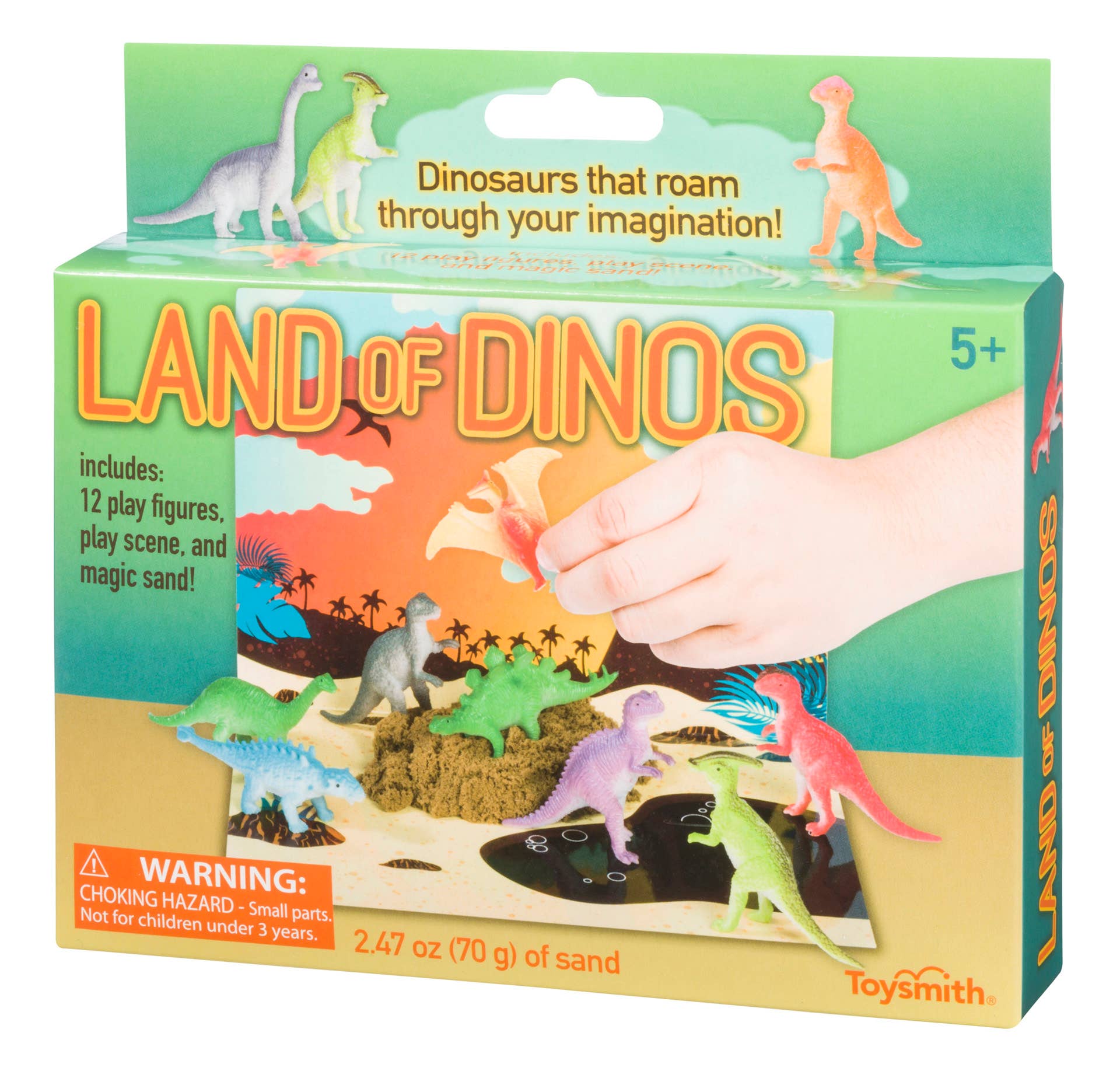 Land Of Dinos Prehistoric Dino Diorama Magic Sand & Play Set