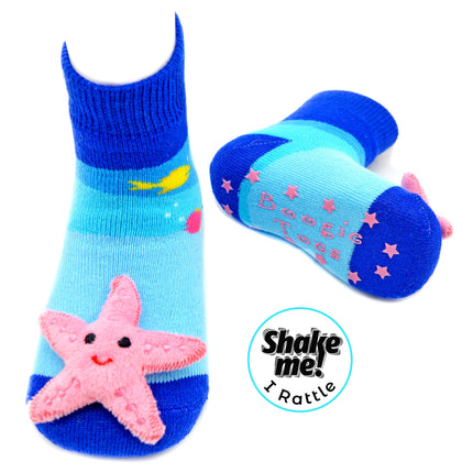 Starfish Baby Rattle Socks