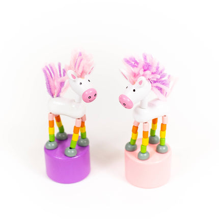 Unicorn Push Puppets Assorted- Each