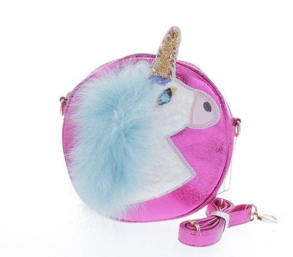 Unicorn Metallic Round Purse