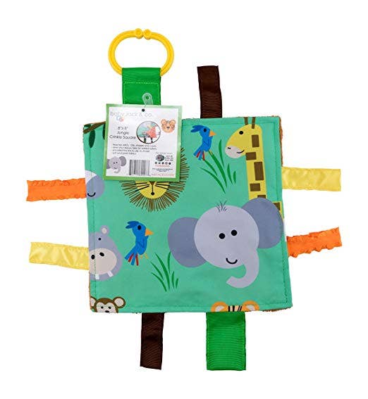 Crinkle Tag Sensory Toy-Jungle Zoo