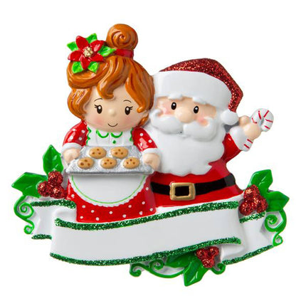 Santa & Mrs Claus Family Personalized Christmas Ornament