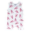 Organic Tank Romper - Lobsters