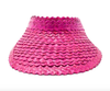 Children's Straw Visor Hat - Pink