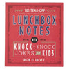 Knock-Knock! Who's there? Bring a smile to your children's faces with when you add a pre-printed joke from the 101 Lunchbox Notes with Knock-Knock Jokes for Kids with your child's lunch to lighten her mood and brighten his day.This fun red notepad shows the title in a friendly multi-color design that complements the notes within. 101 Tear-Off Lunchbox Notes with Knock-Knock Jokes for Kids Each colorful tear-off note has a blank space on the back for an encouraging message. Use the notes to me