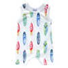 Organic Tank Romper - Surf Boards