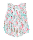 Vibrant Flamingo Classic Ruffle Romper